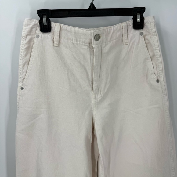 Madewell wide leg sweep ivory Denim Trousers 27 - Picture 6 of 13